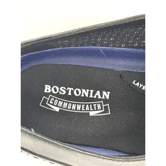 Bostonian Commonwealth Men's Black Wingtip Dress Shoes Size 11.5 - Picture 5 of 10